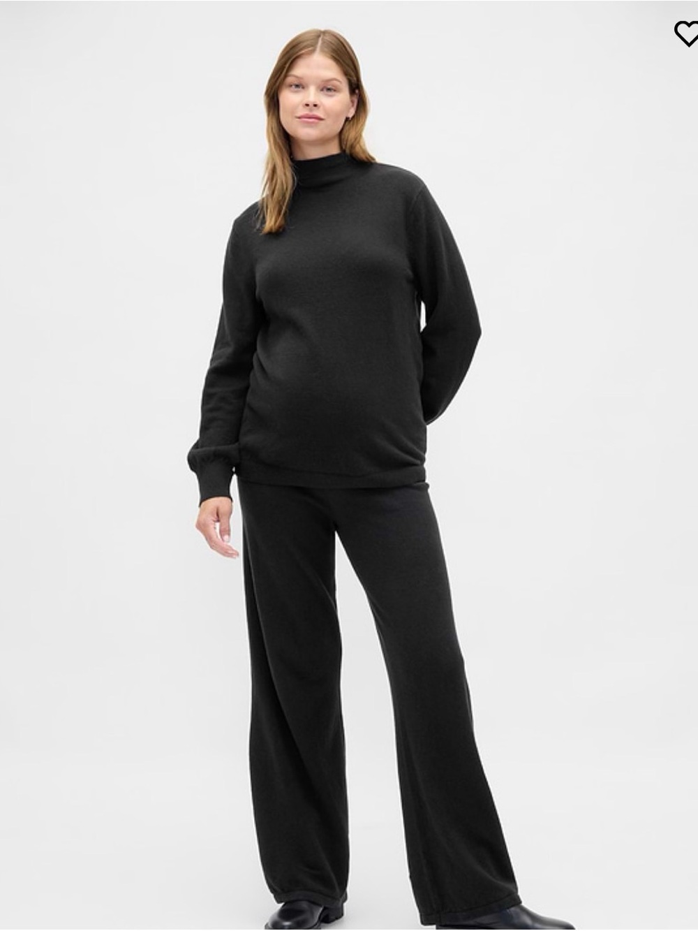 Gap Maternity CashSoft sweater pants in True Black